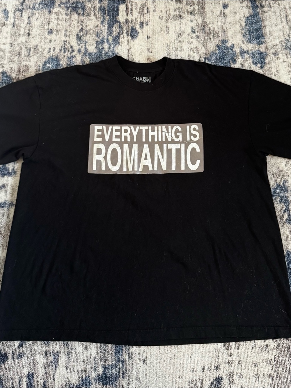Charli XCX ‘Everything Is Romantic' Black Short Sleeve Tee